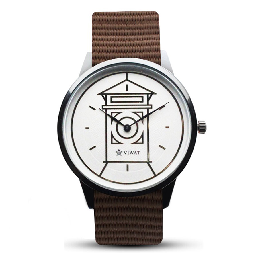 Đồng Hồ Nam Viwat Sai Gon VW-131S Dây Nato Màu Nâu