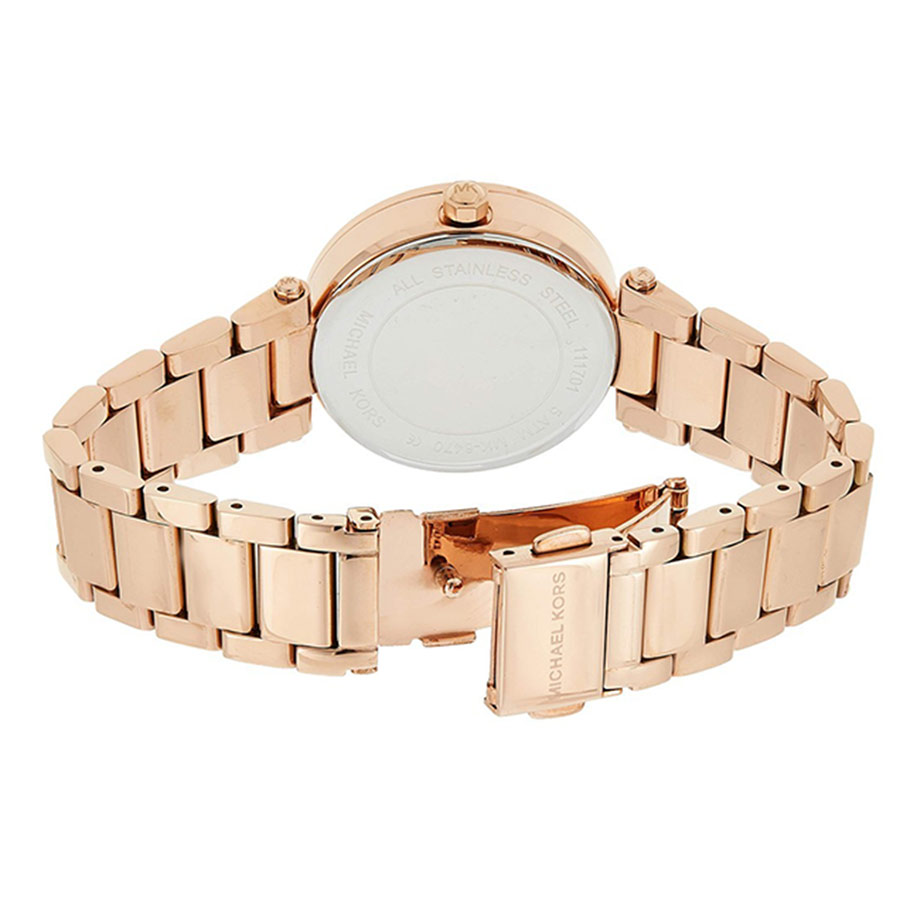 Đồng Hồ Nữ Michael Kors Parker Mini Rose Gold MK6470 Màu Vàng Hồng