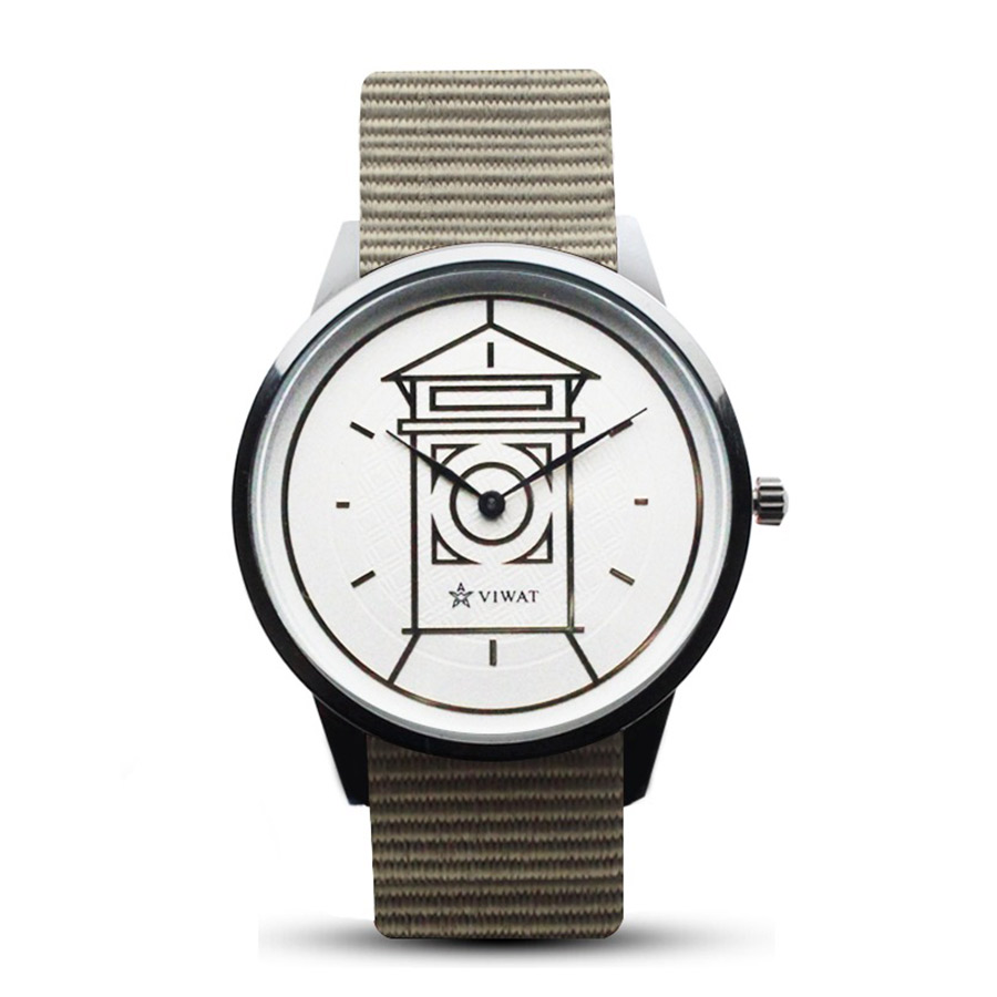 Đồng Hồ Nam Viwat Sai Gon VW-104S Dây Nato Màu Xám Trắng