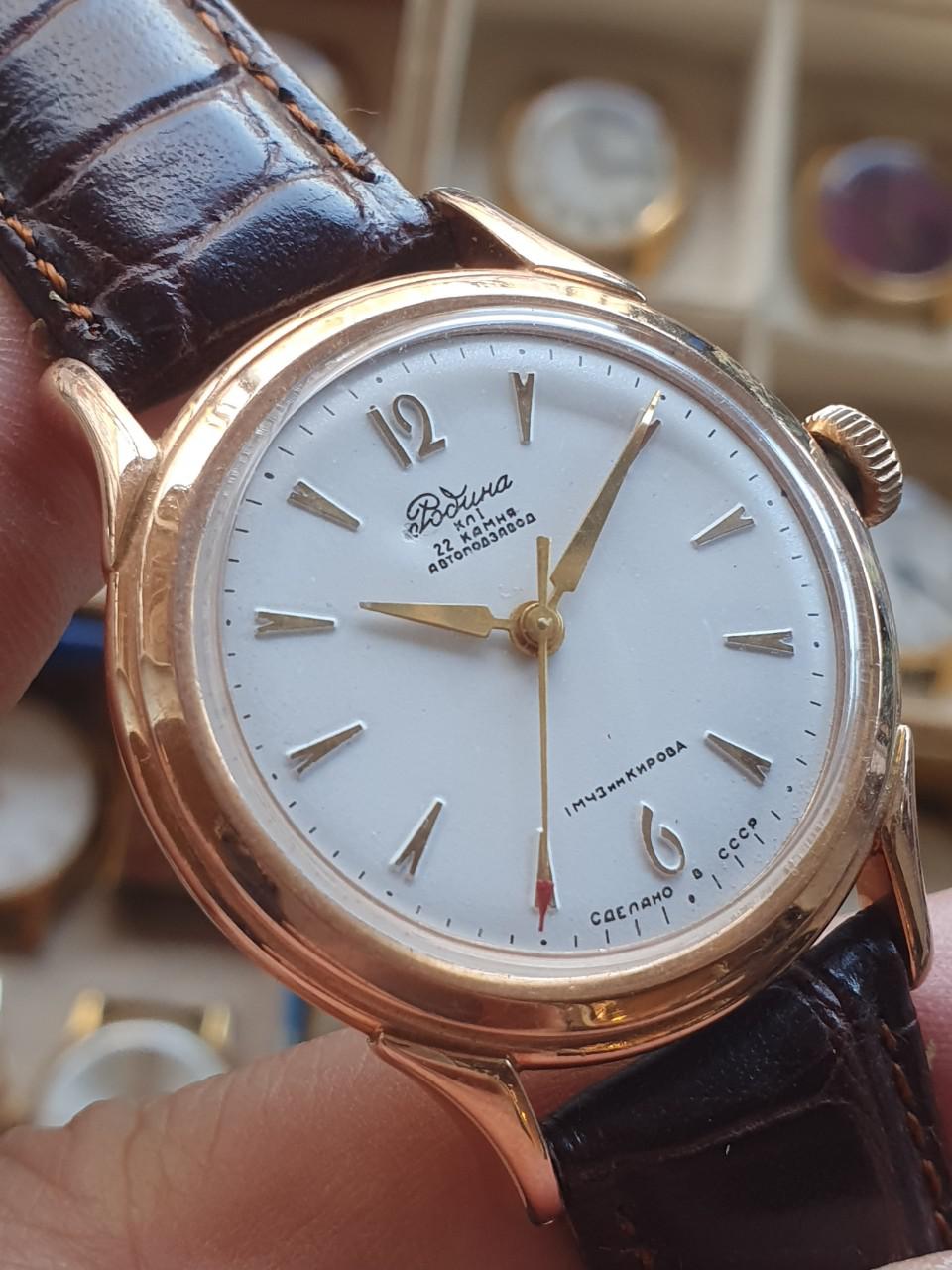 Đồng hồ vàng đúc 583 Rodina - Đồng hồ Automatic đầu tiên của Liên Xô
