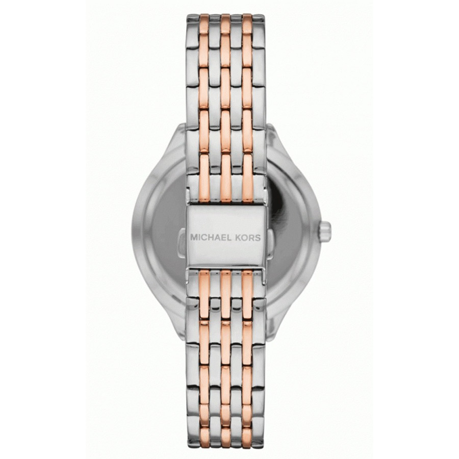 Đồng Hồ Nữ Michael Kors Mindy Watch MK7077 36mm Màu Bạc Phối Vàng Hồng