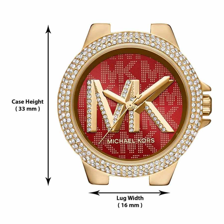 Đồng Hồ Nữ Michael Kors Camille Watch MK7196 Case 33mm Màu Vàng Đỏ
