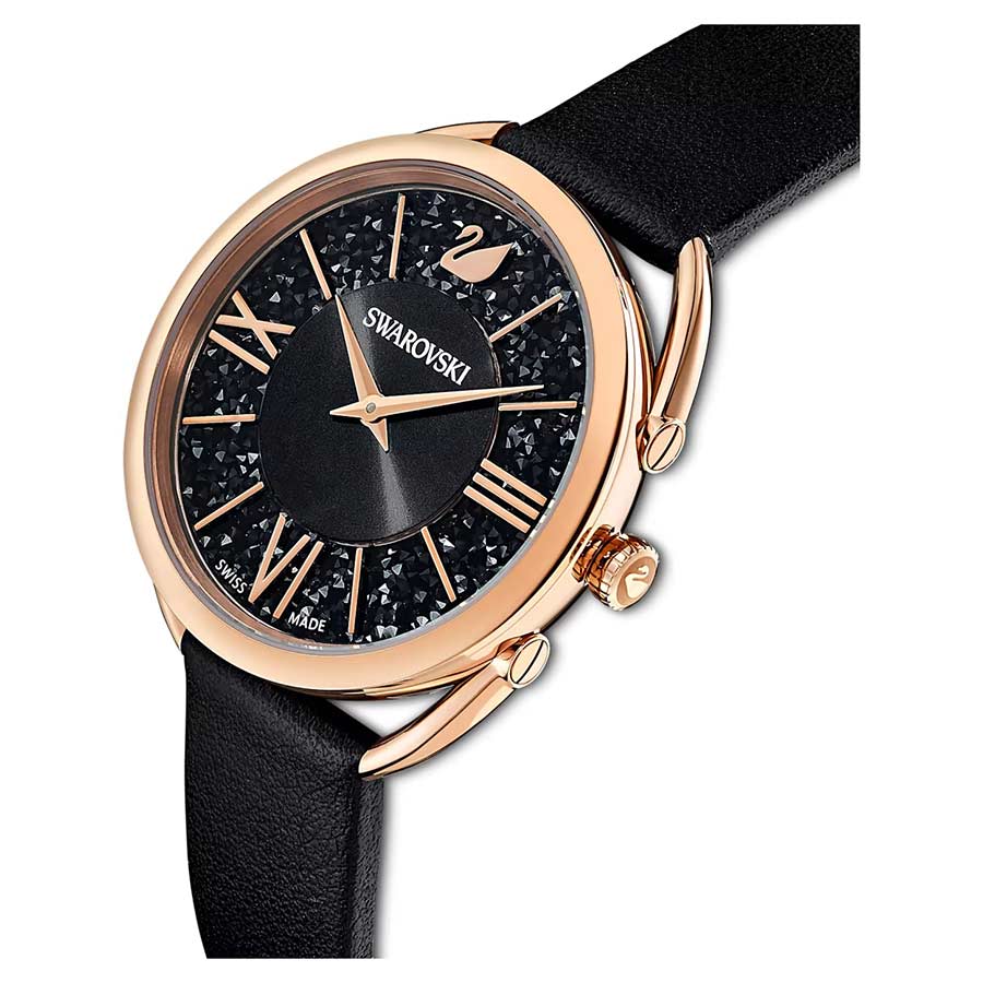 Đồng Hồ Nữ Swarovski Crystalline Glam Watch 5452452 Màu Đen