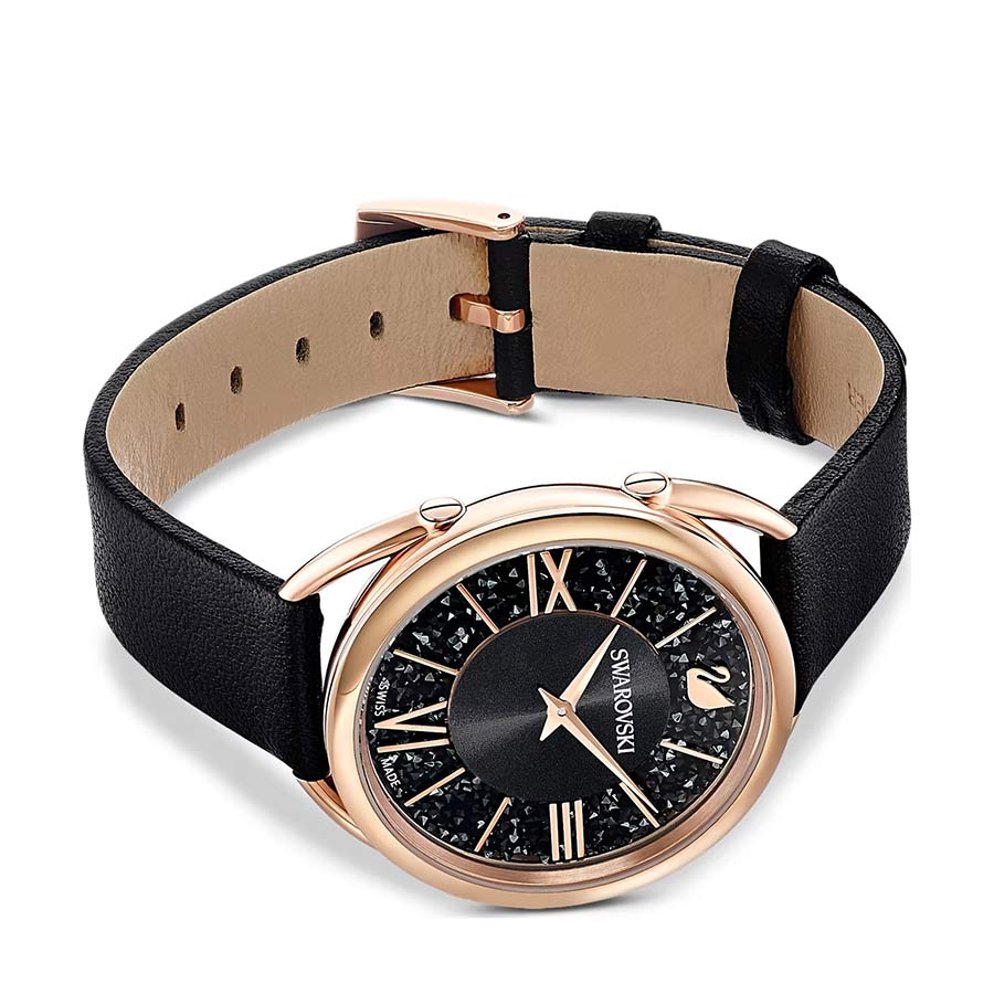 Đồng Hồ Nữ Swarovski Crystalline Glam Watch 5452452 Màu Đen