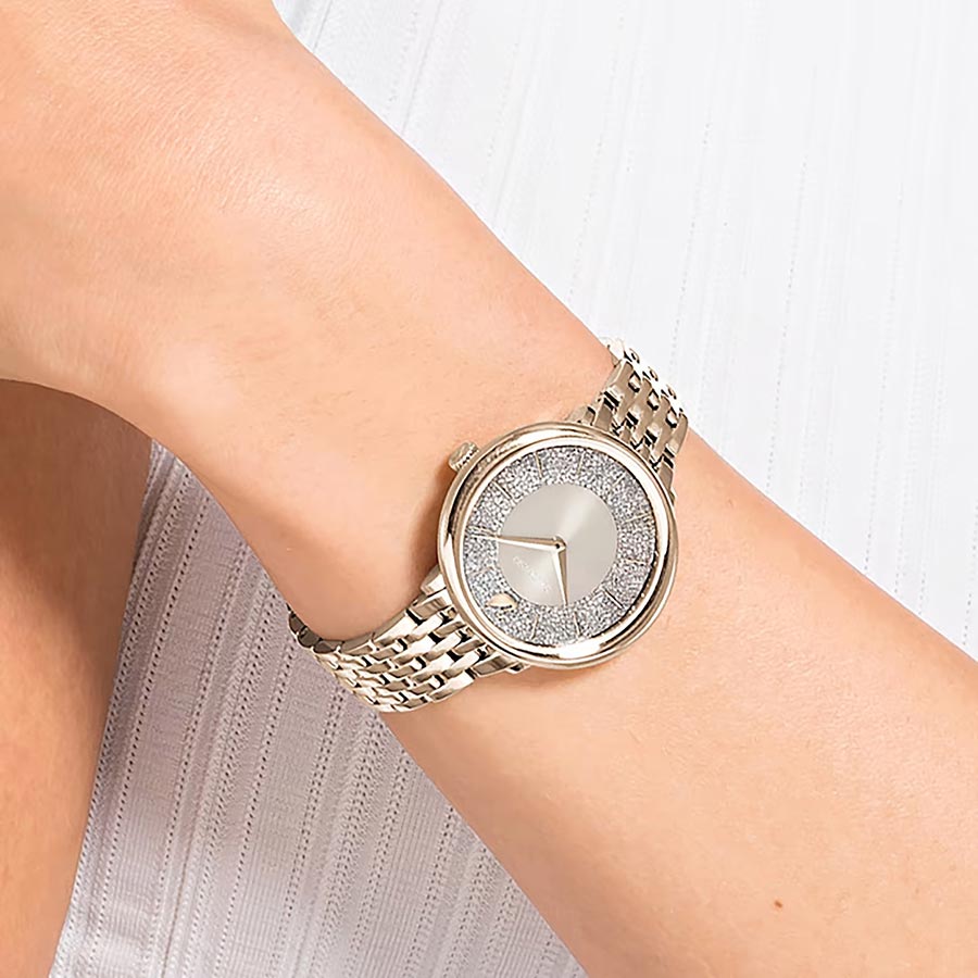Đồng Hồ Nữ Swarovski Crystalline Chic Watch 5547611 Màu Vàng Champagne