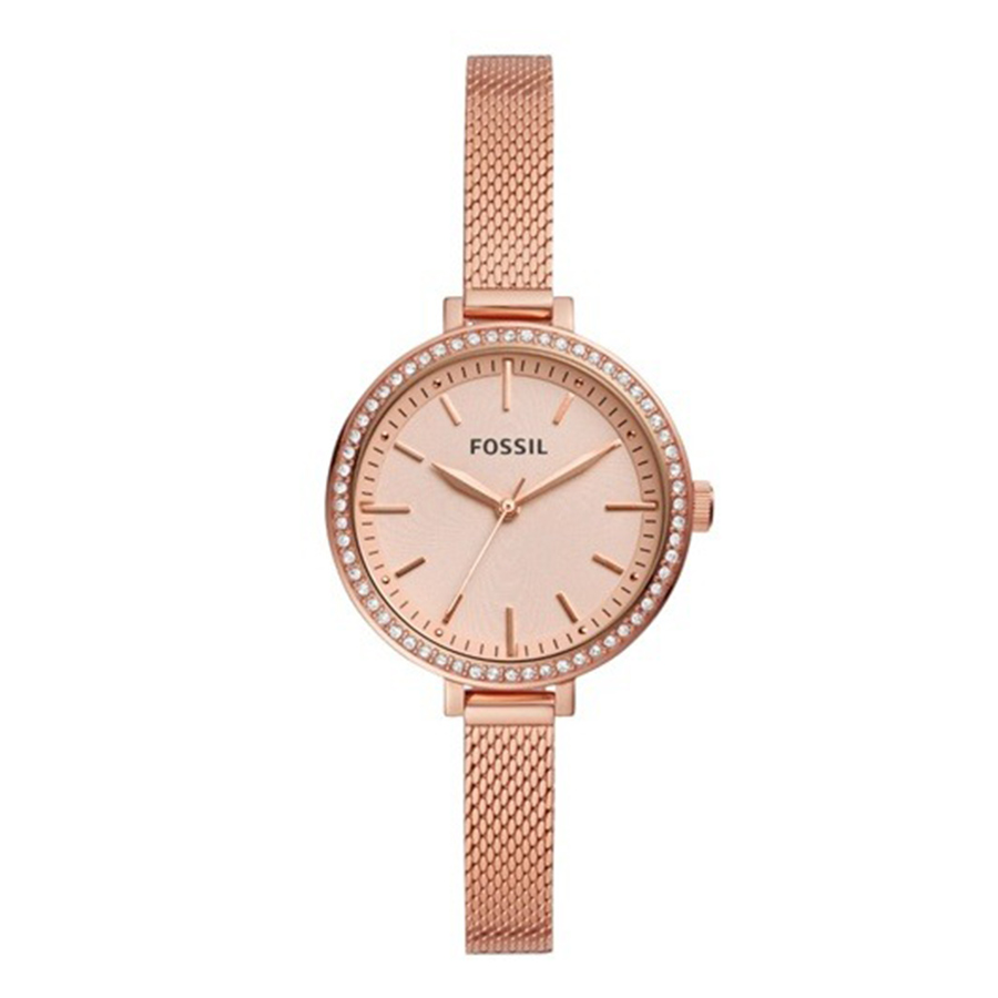 Đồng Hồ Nữ Fossil  Classic Rose Gold-Tone Stainless Steel Watch BQ3456 32mm Màu Vàng Hồng