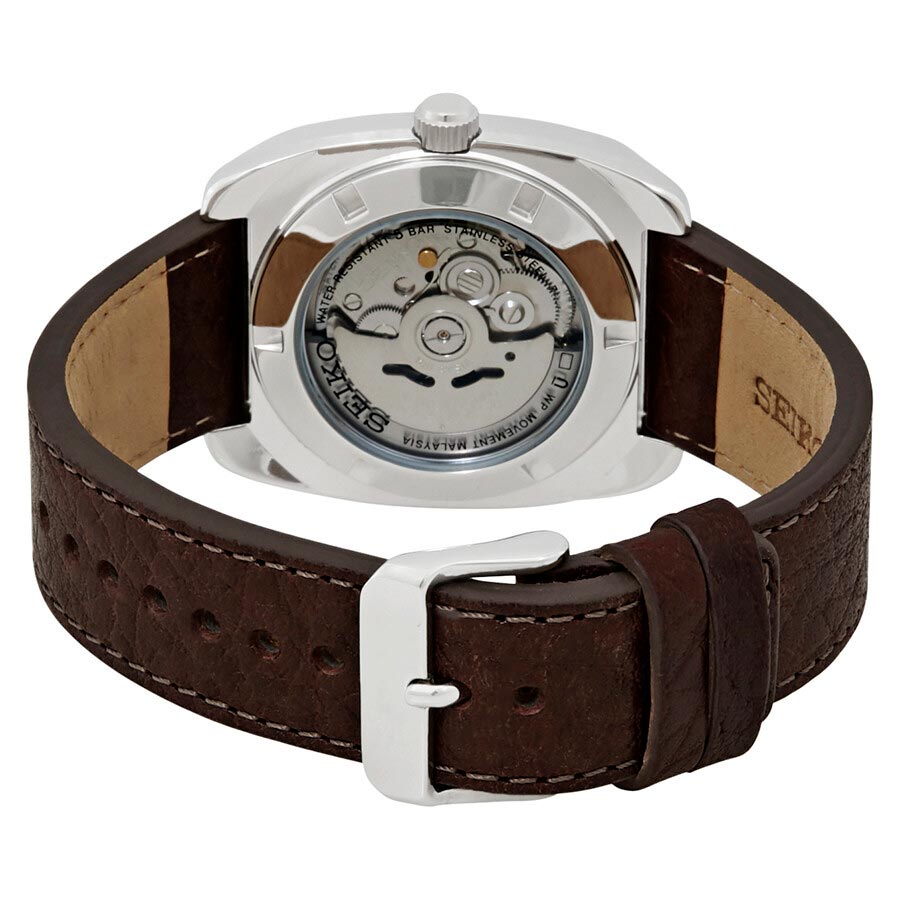 Đồng Hồ Nam Seiko Recraft Automatic Green Dial Brown Leather Watch SNKP27 Màu Bạc Xanh