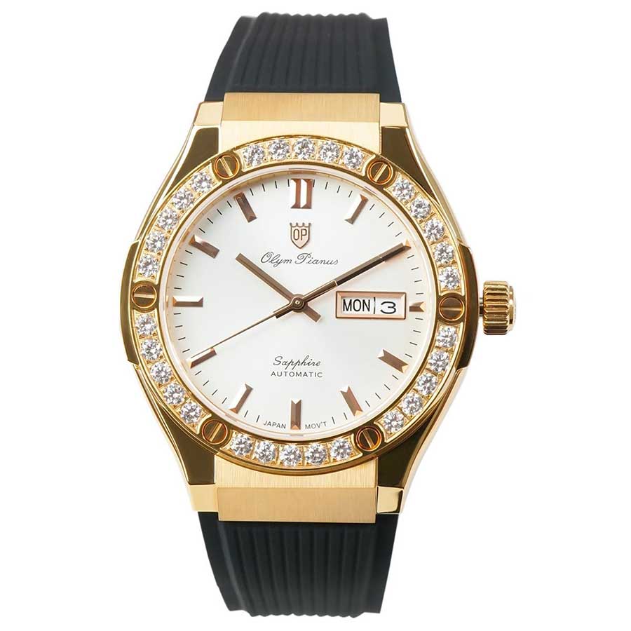 Đồng Hồ Nam Olym Pianus OP990-45ADGSR-PWB Màu Đen Vàng