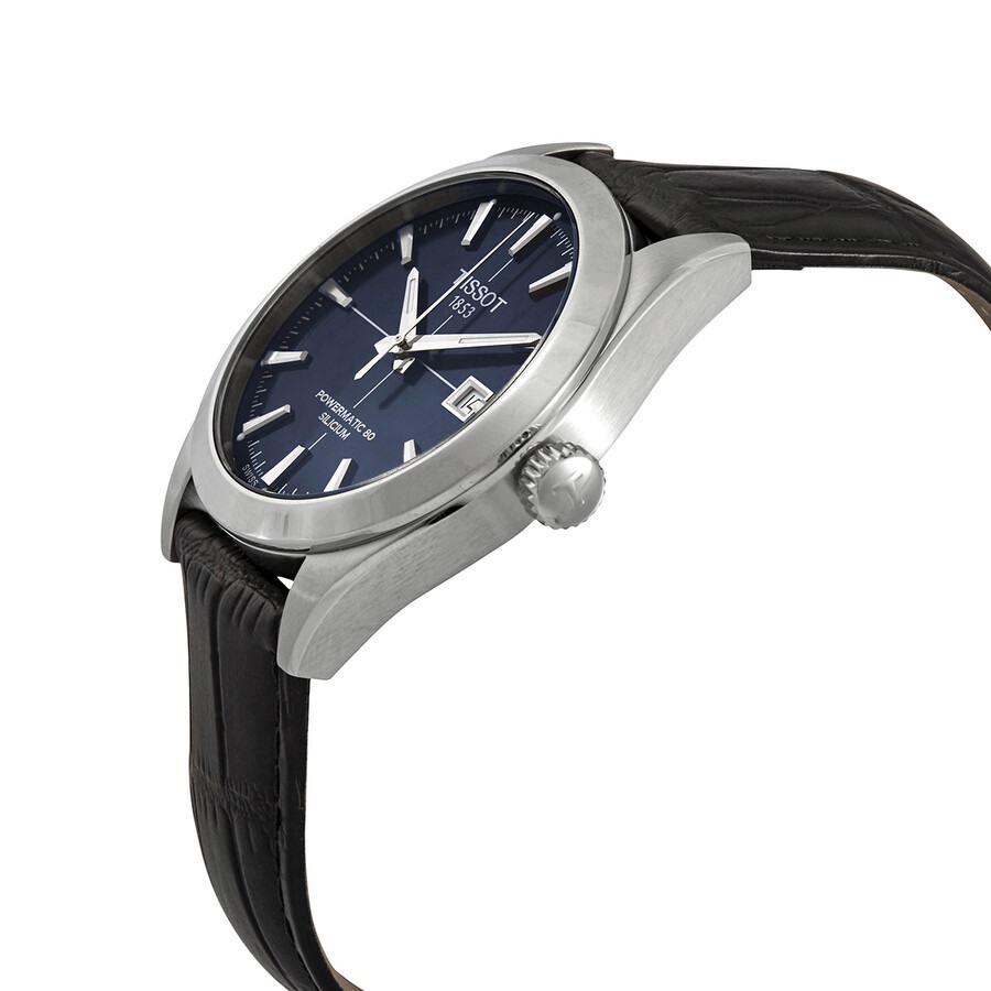 Đồng Hồ Nam Tissot Gentleman Powermatic 80 Automatic Chronometer Blue Dial Watch T127.407.16.041.01 Màu Xanh Navy