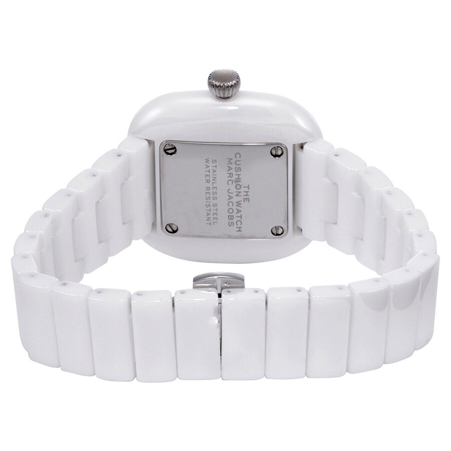 Đồng Hồ Nữ Marc Jacobs The Cushion Quartz White Dial Ladies Watch Màu Trắng
