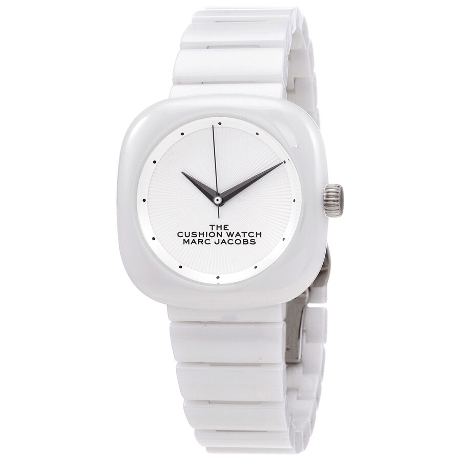 Đồng Hồ Nữ Marc Jacobs The Cushion Quartz White Dial Ladies Watch Màu Trắng
