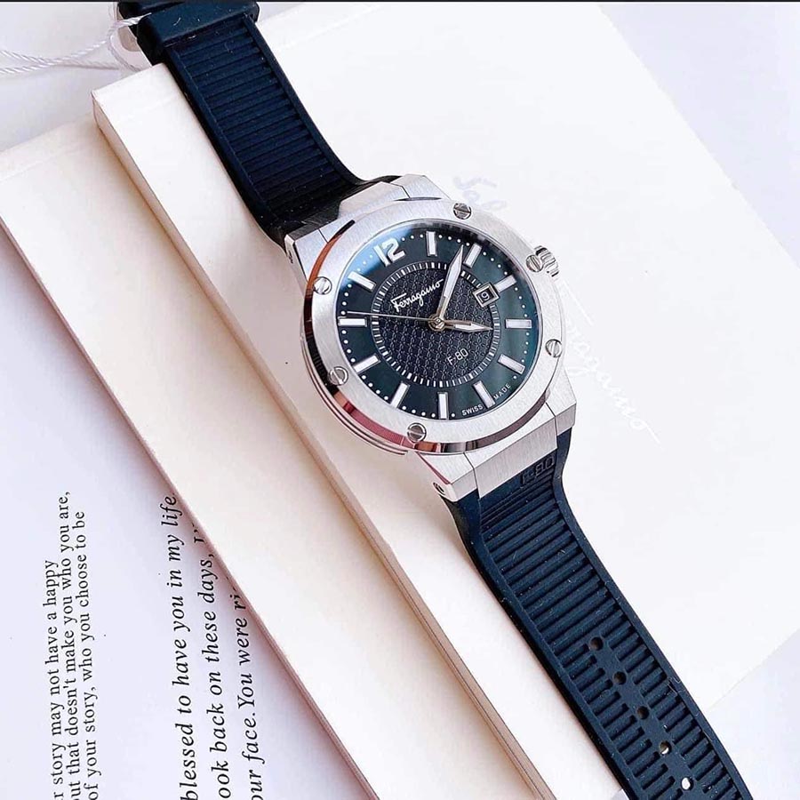 Đồng Hồ Nam Salvatore Ferragamo F-80 Men's  Watch SFHY01322 Màu Đen
