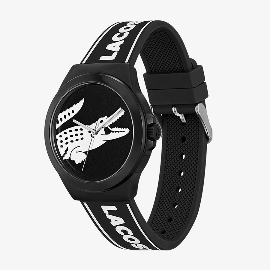 Đồng Hồ Nam Lacoste Neocroc 3 Hands Black Silicone Watch 2011185 Màu Đen