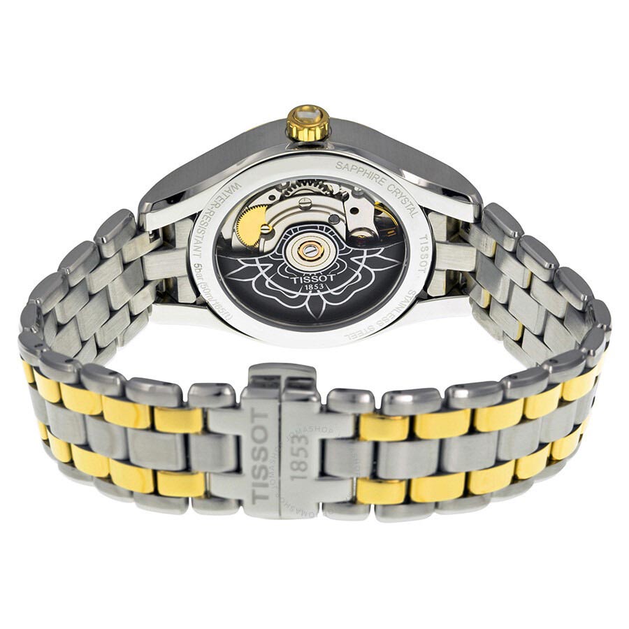 Đồng Hồ Nữ Tissot T-Lady Automatic White Mother Of Pearl Dial Two-Tone Ladies Watch T0722072211800 Phối Màu