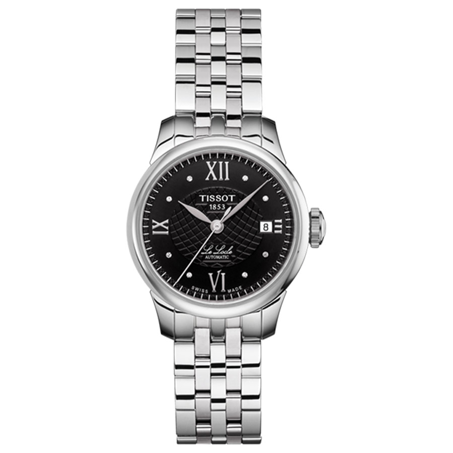 Đồng Hồ Nữ Tissot Le Locle Automatic Lady T41.1.183.56 25.3mm Màu Bạc Đen