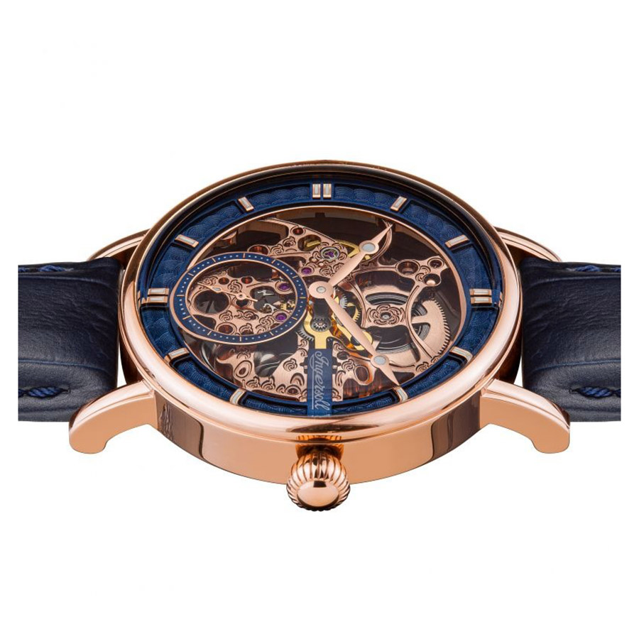 Đồng Hồ Nam Gents Ingersoll The Herald Watch I00407 Màu Xanh Phối Vàng Hồng