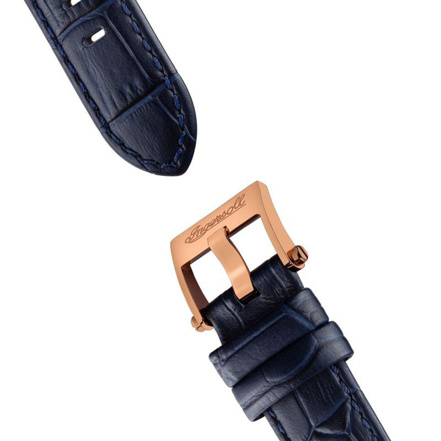 Đồng Hồ Nam Gents Ingersoll The Herald Watch I00407 Màu Xanh Phối Vàng Hồng