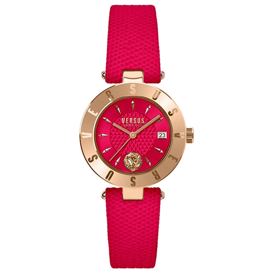 Đồng Hồ Nữ Versus Versace Logo Women's Watch VSP772318 Màu Đỏ Hồng