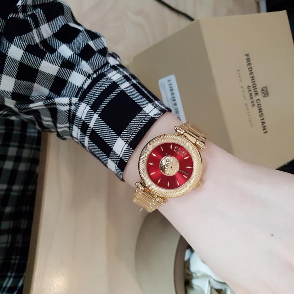Đồng Hồ Nữ Versus Versace Brick Lane Women's Watch VSP213418/VSP646021 Màu Vàng Đỏ Size 36