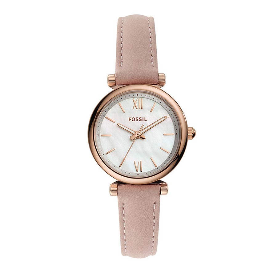 Đồng Hồ Nữ Fossil Carlie Mini Quartz Mop Dial Ladies Watch ES4699 Màu Hồng