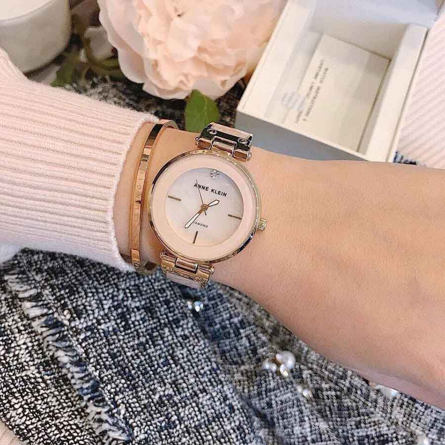 Đồng Hồ Nữ Anne Klein AK/2512LPGB Màu Hồng Vàng