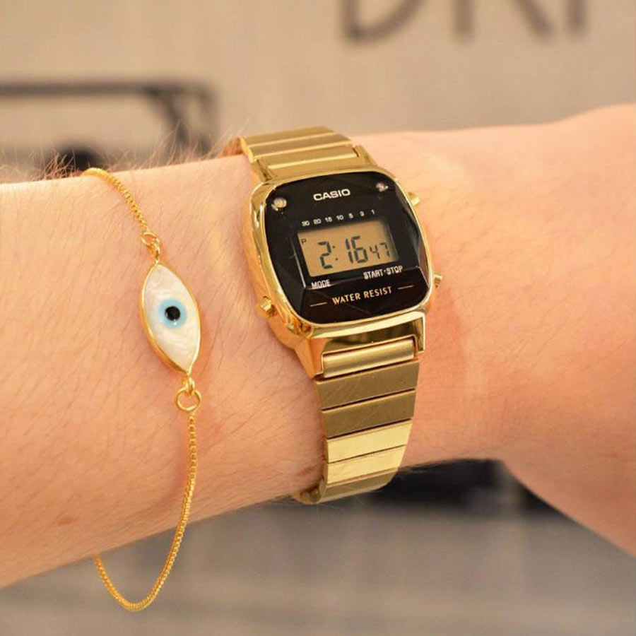 Đồng Hồ Nữ Casio LA670WGAD-1DF Màu Vàng