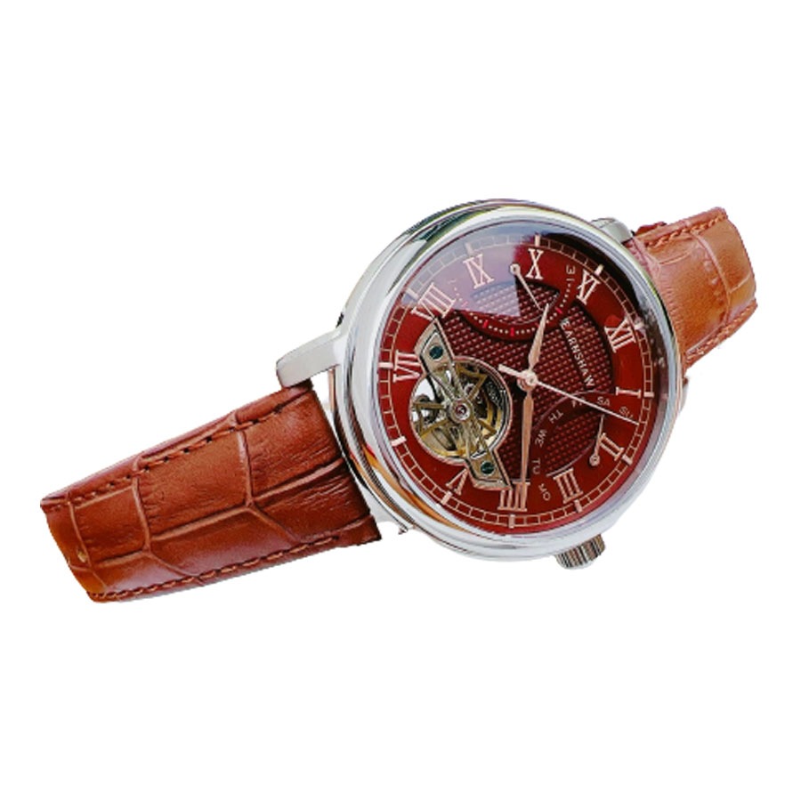 Đồng Hồ Nam Thomas Earnshaw Longcase Double Retrograde ES-8169-03 Màu Nâu