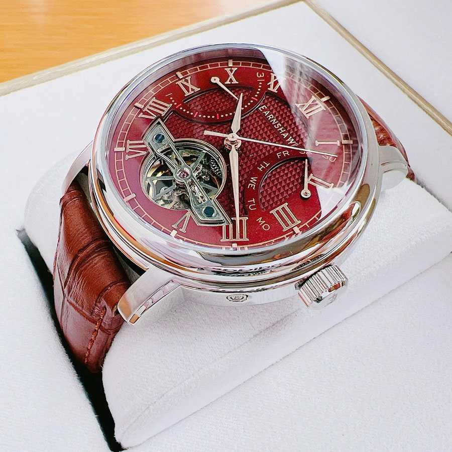 Đồng Hồ Nam Thomas Earnshaw Longcase Double Retrograde ES-8169-03 Màu Nâu