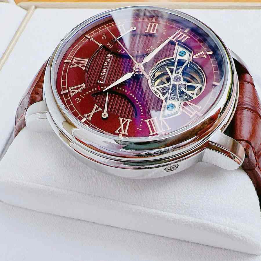 Đồng Hồ Nam Thomas Earnshaw Longcase Double Retrograde ES-8169-03 Màu Nâu