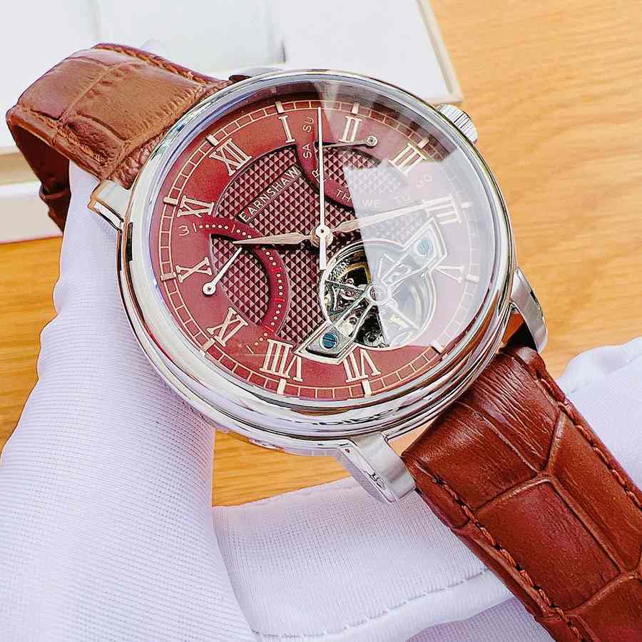 Đồng Hồ Nam Thomas Earnshaw Longcase Double Retrograde ES-8169-03 Màu Nâu
