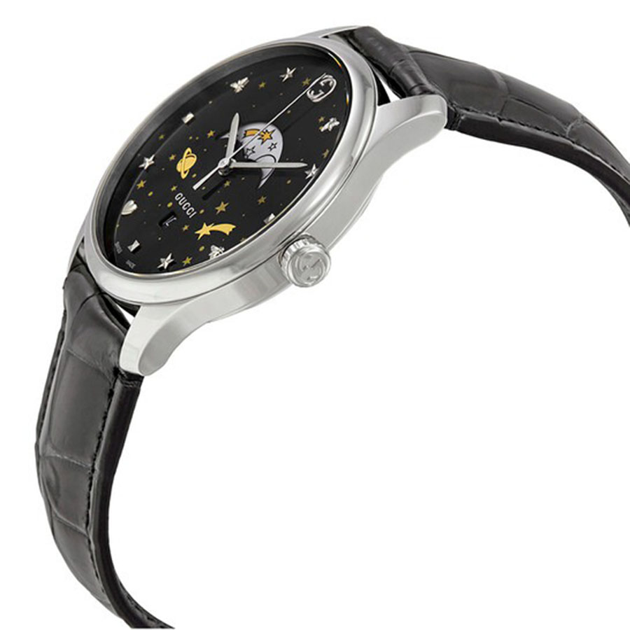 Đồng Hồ Nam Gucci G-Timeless Black Moonphase YA126327 Màu Đen