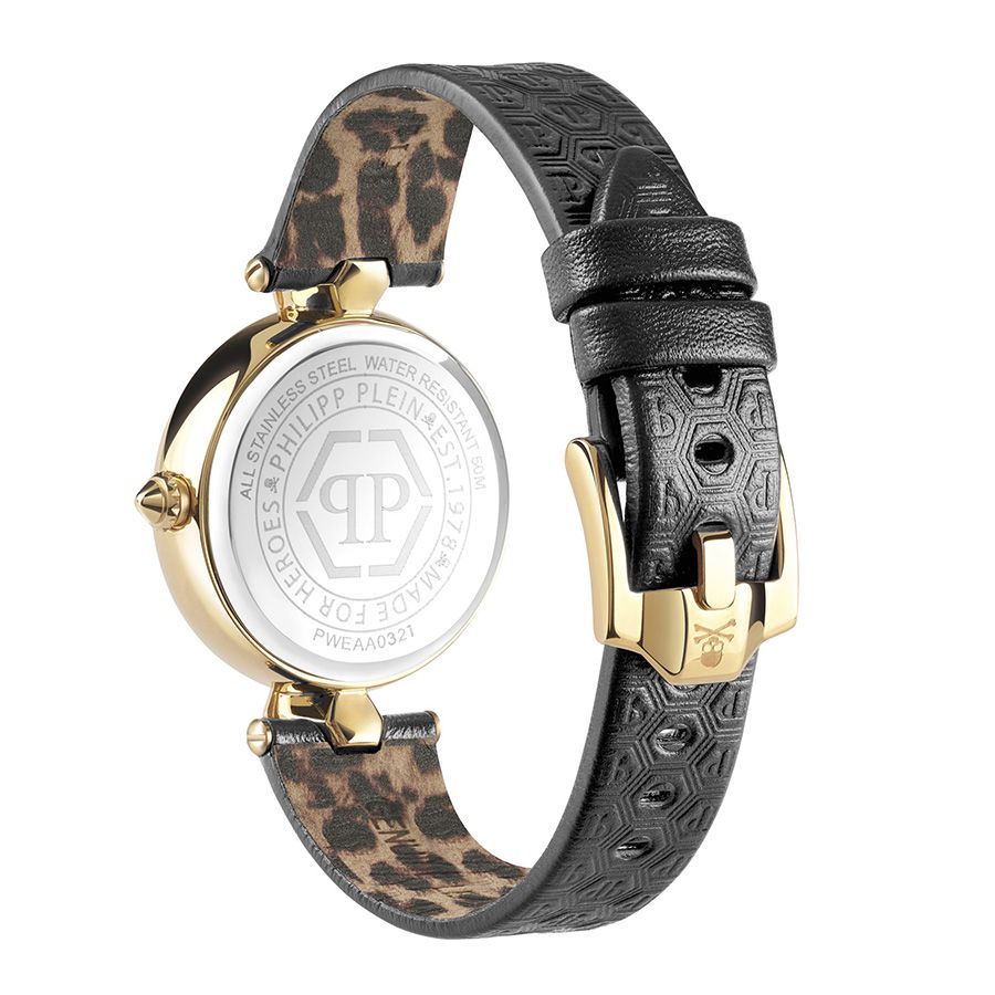 Đồng Hồ Nữ Philipp Plein Couture Màu Đen Phối Vàng