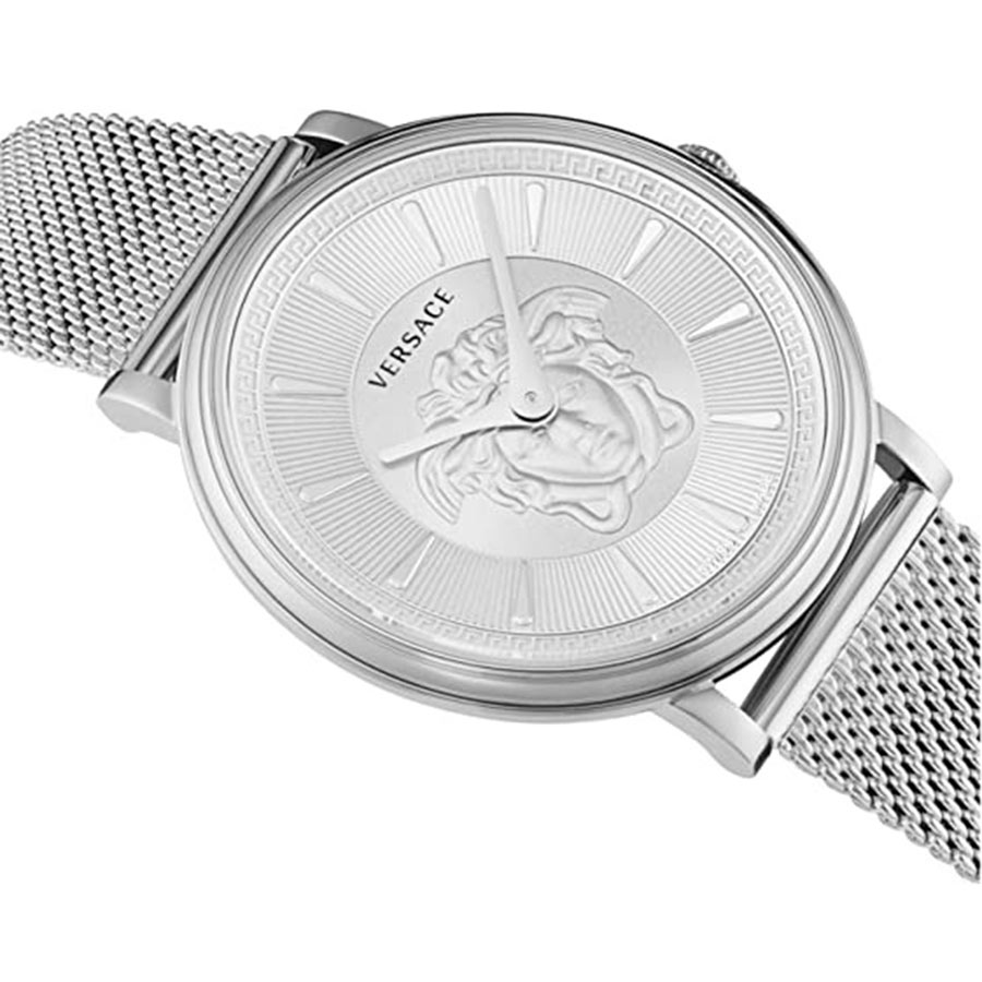 Đồng Hồ Nữ Versace V-Circle New Edition Màu Bạc