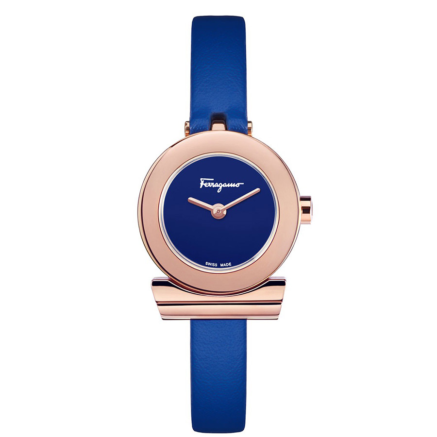 Đồng Hồ Nữ Salvatore Ferragamo Gancino Watch 22mm Màu Xanh Dương
