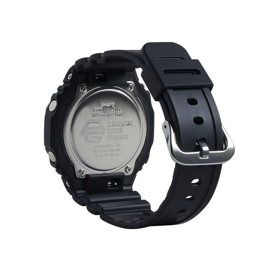 Đồng Hồ Nam Casio Analog-Digital G Shock Neon Accent Series Neon Accent Series GA2100-1A2 Màu Đen