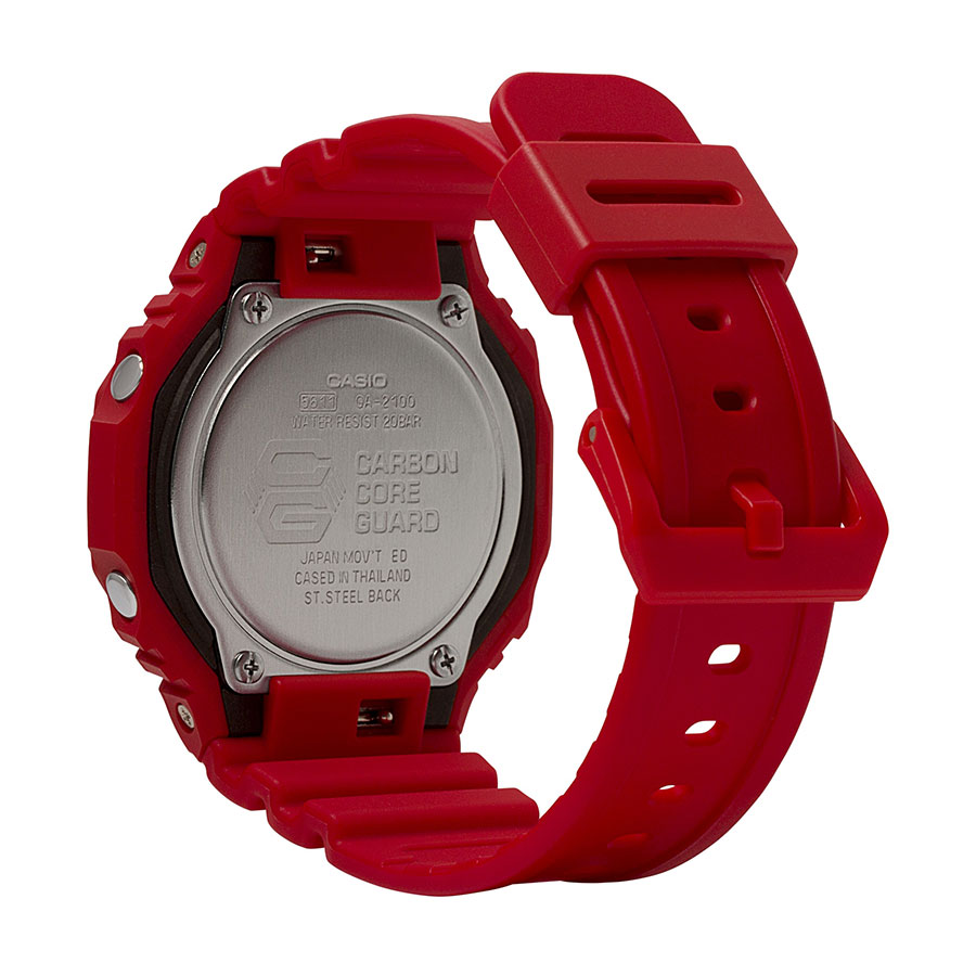 Đồng Hồ Nam Casio Analog-Digital GA2100-4A Màu Đỏ