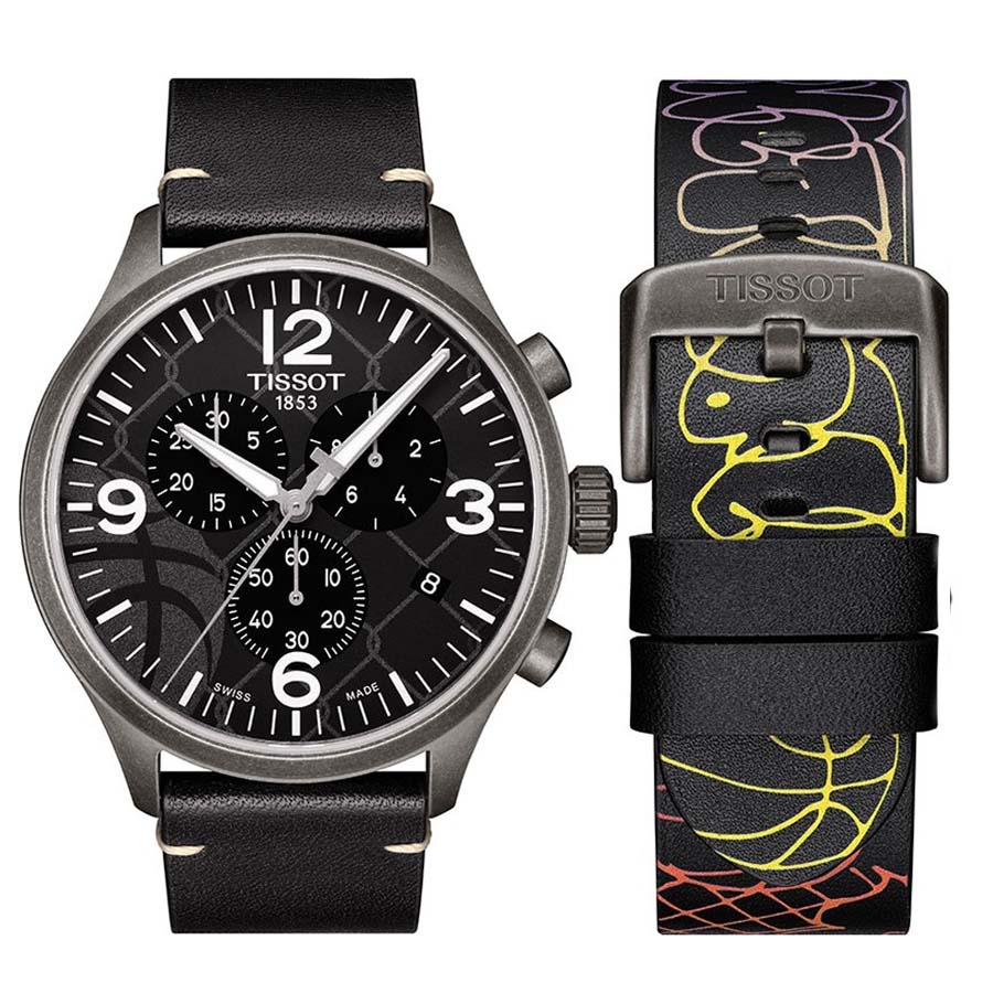 Đồng Hồ Nam Tissot Street Basketball Chronograph Anthracite Dial Men's Watch T116.617.36.067.00 Màu Đen