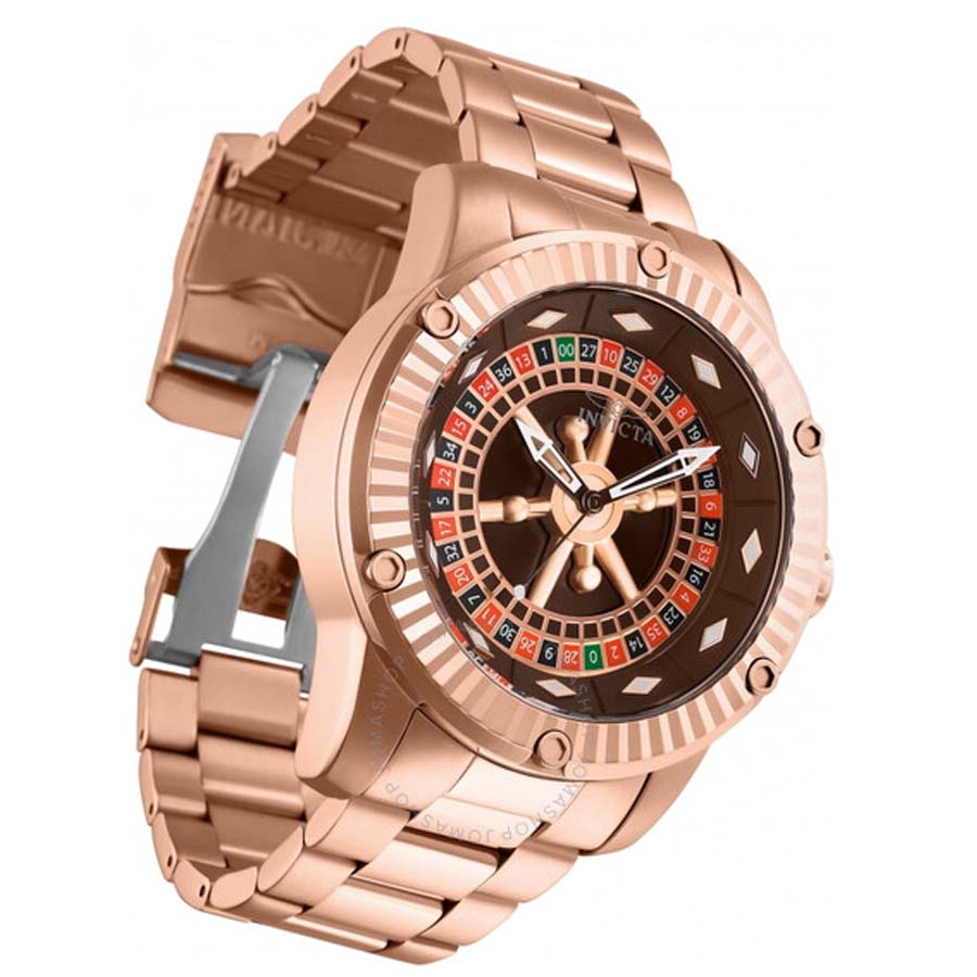 Đồng Hồ Nam Invicta Specialty Casino Automatic Red Dial Men's Watch 28711 Màu Vàng Hồng