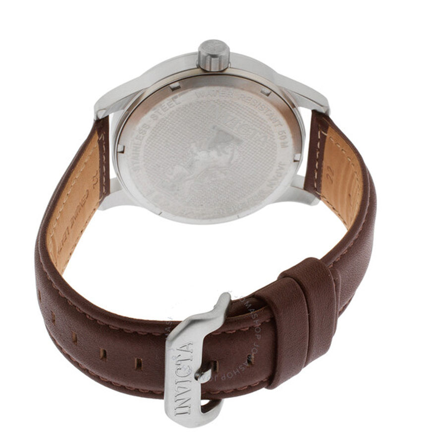 Đồng Hồ Nam Invicta I-Force Blue Dial Dark Brown Leather Men's Watch 15254 Màu Nâu