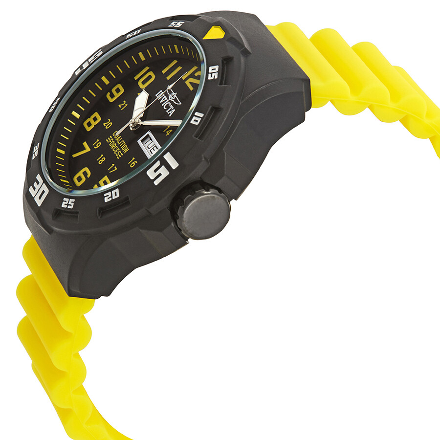Đồng Hồ Nam Invicta Coalition Forces Black Dial Men's Watch 25328 Màu Vàng