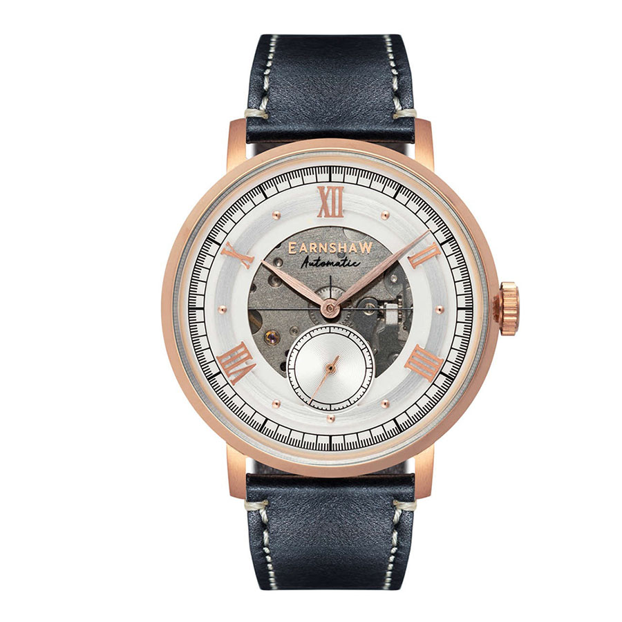 Đồng Hồ Nam Thomas Earnshaw Cornwall Men's Watch ES-8170-06 Màu Đen Mặt Bạc