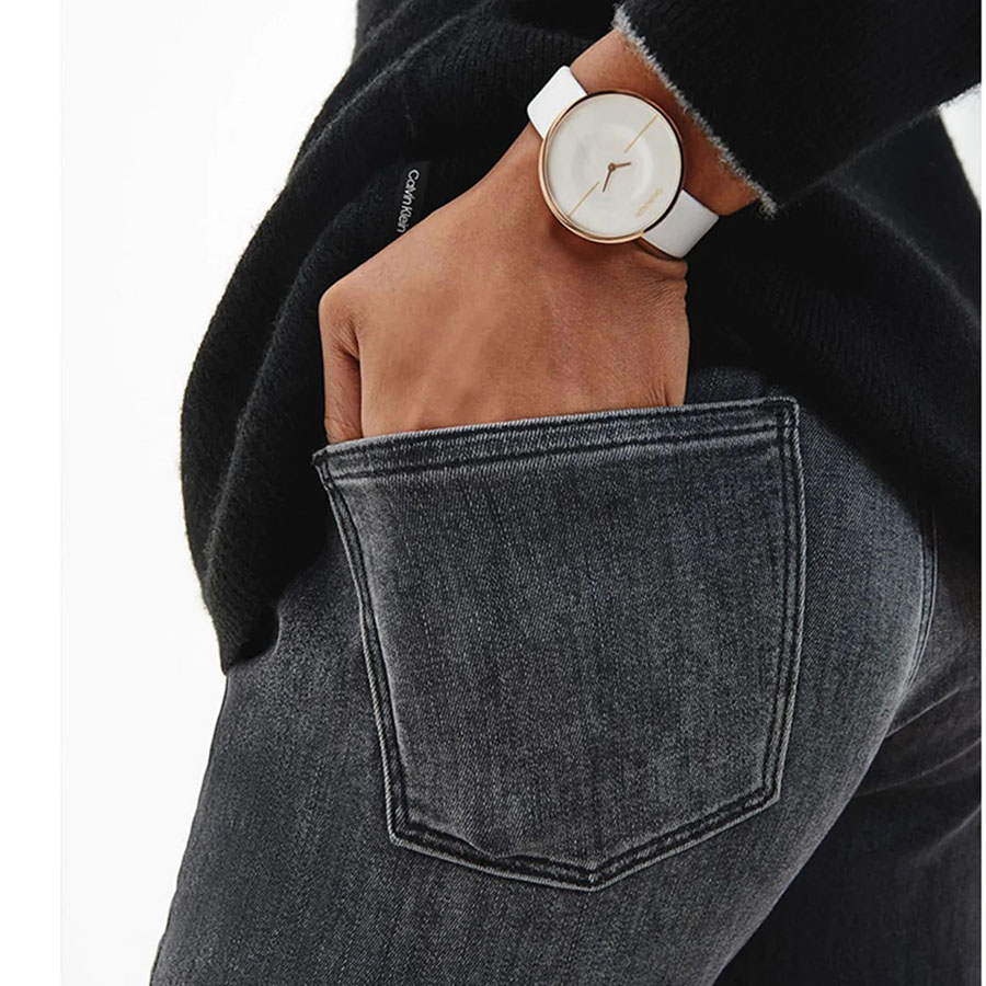 Đồng Hồ Nữ Calvin Klein CK Mania Women's Watch KAG236L2 Màu Trắng