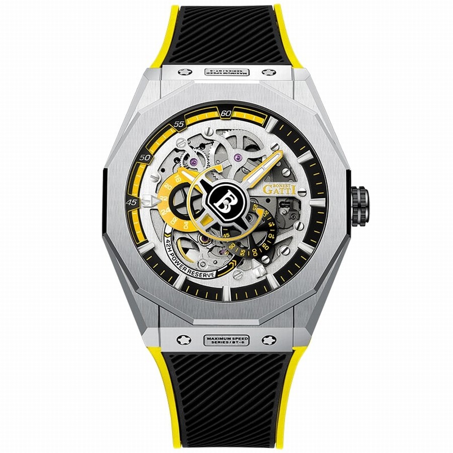 Đồng Hồ Nam Bonest Gatti King Speed B576014R Màu Đen Viền Vàng