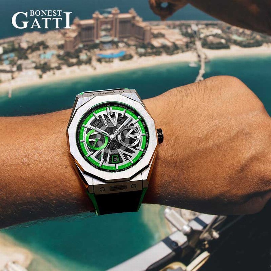 Đồng Hồ Nam Bonest Gatti King Speed B596015R Màu Xanh - Đen