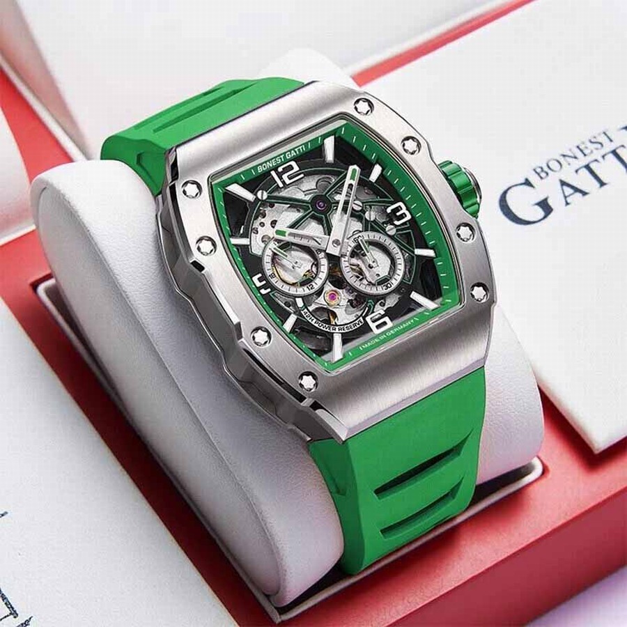Đồng Hồ Nam Bonest Gatti Ghost Speed B199034R Màu Xanh Green