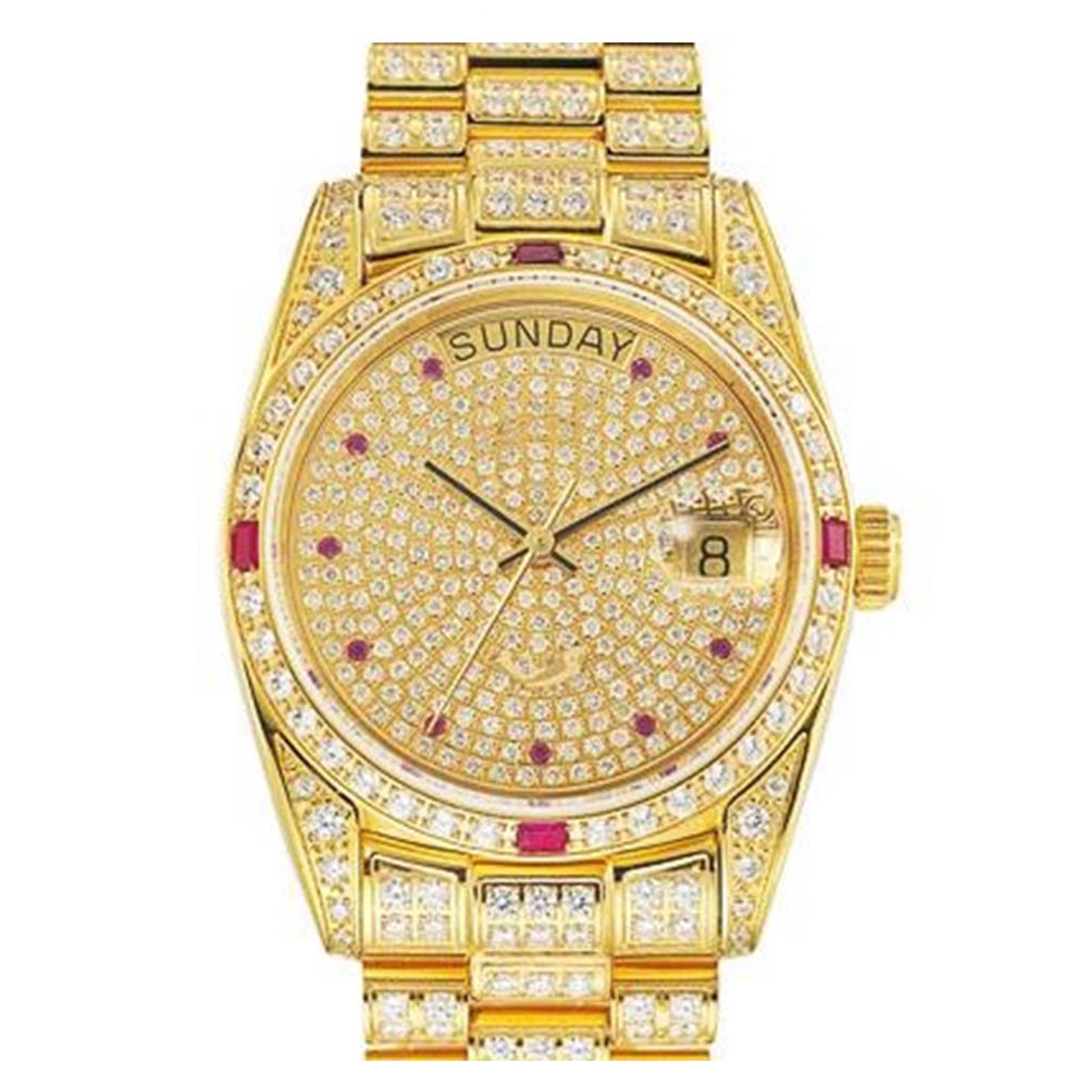 Đồng Hồ Nam Ogival OG30399DMK-V Màu Vàng Gold Đính Đá Swarovski