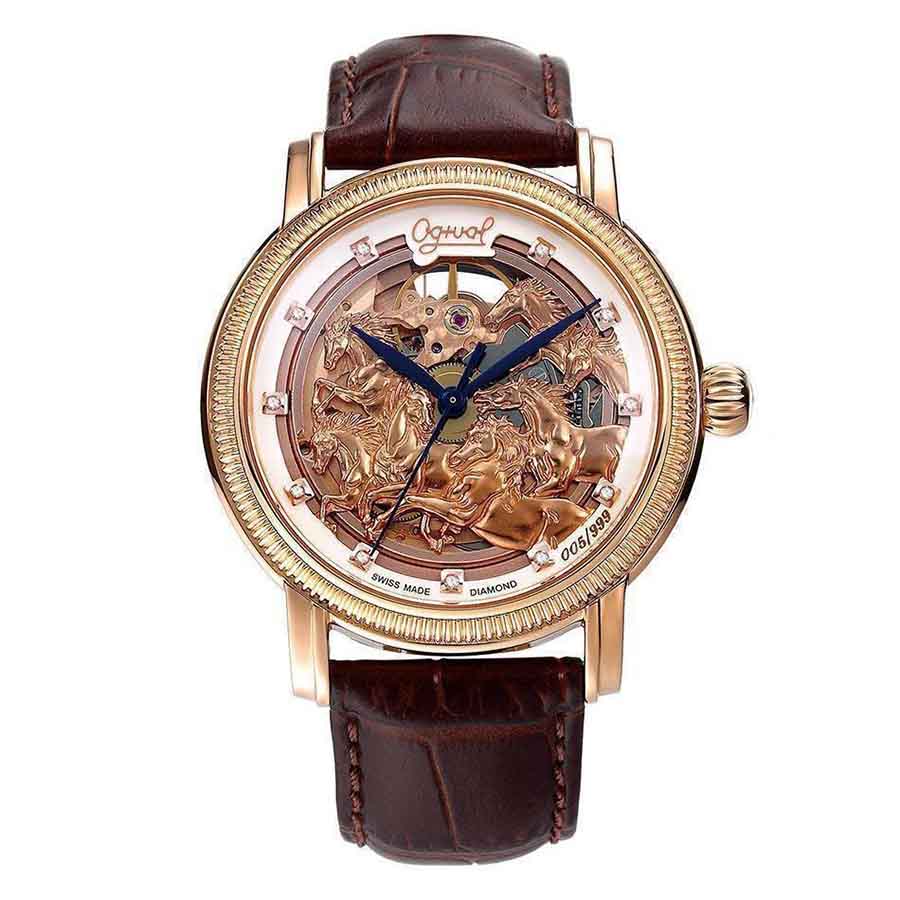 Đồng Hồ Nam Ogival OG358.88AGR-GL Bát Mã Truy Phong