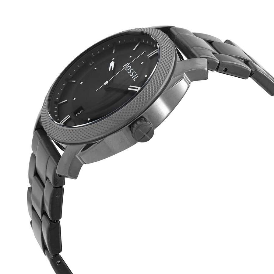Đồng Hồ Fossil Machine Black Dial Smoke Ion-plated Men's Watch FS4774IE Màu Đen Xám