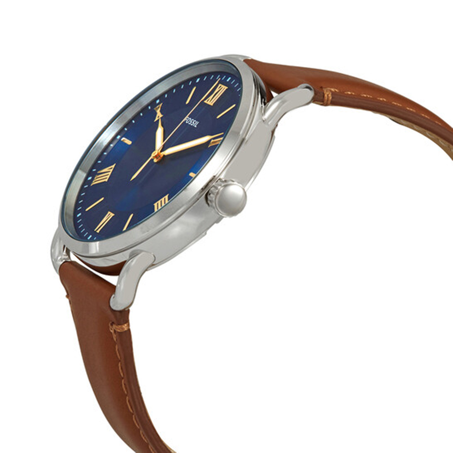 Đồng Hồ Fossil Nam Copeland Quartz Blue Dial Men's Watch FS5661Màu Nâu Mặt Xanh