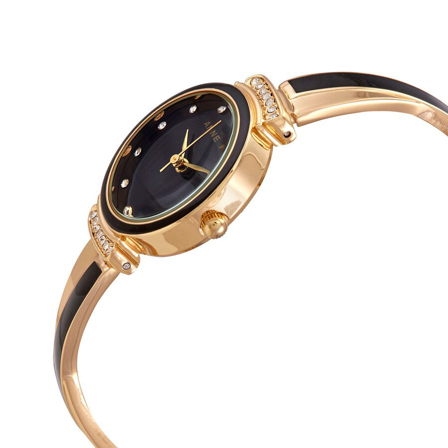 Set Đồng Hồ Và Vòng Đeo Tay Nữ Anne Klein Crystal Glossy Dial Ladies Watch And Bracelet 3292BKST